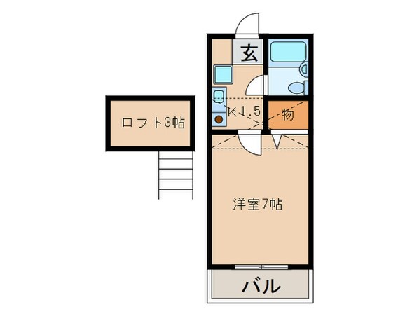 タウンプレ－スＫの物件間取画像